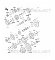 TRANSMISSION pour Kawasaki ZZR600 2004