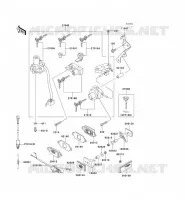 CONTACTEUR SERRURE/R&Eacute;FLECTEUR pour Kawasaki ZZR600 2004