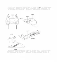 DECALS(SILVER)(CN) pour Kawasaki ZZR600 2004