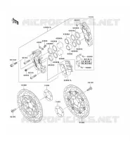 FREIN AVANT pour Kawasaki ZZR600 2004