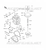 PI&Egrave;CES DE CARBURATEUR pour Kawasaki ZZR600 2004