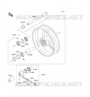 ROUE AVANT pour Kawasaki ZZR600 2004