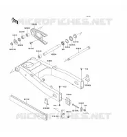 BRAS OSCILLANT pour Kawasaki ZZR600 2004