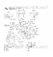 CARENAGE pour Kawasaki ZZR600 2004