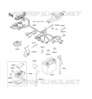 CHASSIS EQUIPMENT ELECTRIQUE pour Kawasaki ZZR600 2004