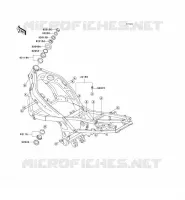 CH&Acirc;SSIS pour Kawasaki ZZR600 2004