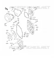 COUVERCLES MOTEUR pour Kawasaki ZZR600 2004