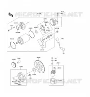 D&Eacute;MARREUR pour Kawasaki ZZR600 2004
