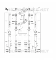 FOURCHE pour Kawasaki ZZR600 2004