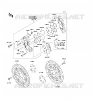 FREIN AVANT pour Kawasaki ZZR600 2004