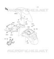 GARDE BOUE pour Kawasaki ZZR600 2004