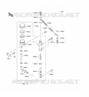 MAITRE CYLINDRE ARRI&Egrave;RE pour Kawasaki ZZR600 2004