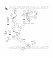 PEDALE DE FREIN pour Kawasaki ZZR600 2004