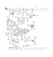 PIECE DE CADRE (COUVERTURE) pour Kawasaki ZZR600 2004