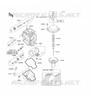 PI&Egrave;CES DE CARBURATEUR pour Kawasaki ZZR600 2004