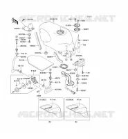 RESERVOIR CARBURANT pour Kawasaki ZZR600 2004