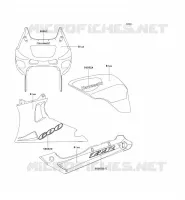 STICKER(BLEU) pour Kawasaki ZZR600 2004
