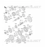 TRANSMISSION pour Kawasaki ZZR600 2004