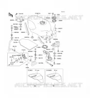 RESERVOIR CARBURANT pour Kawasaki ZZR600 2005