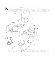 GARDE BOUE pour Kawasaki ZZR600 1995
