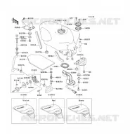 RESERVOIR CARBURANT pour Kawasaki ZZR600 1995