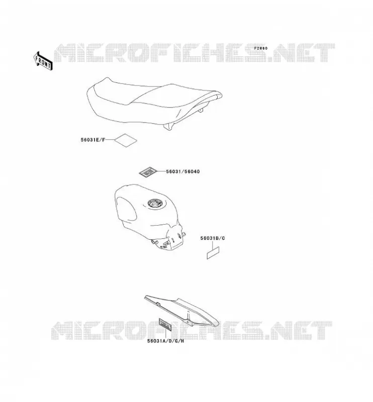 LABEL Kawasaki MOTOS 600 1995 ZZR600  ZX600-E3