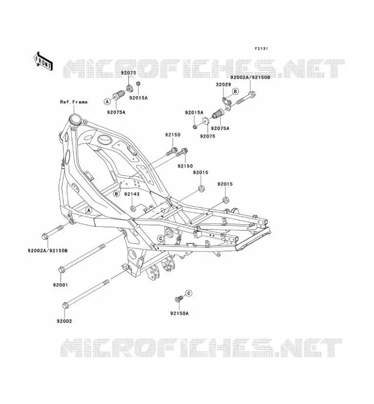 PIECE DE CADRE (COUVERTURE) Kawasaki MOTOS 600 1995 ZZR600  ZX600-E3