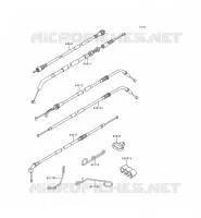CABLES pour Kawasaki ZZR600 1996
