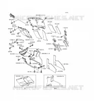 CARENAGE INFERIEUR pour Kawasaki ZZR600 1996