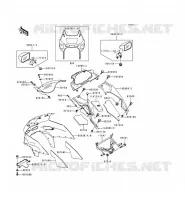 CARENAGE pour Kawasaki ZZR600 1996