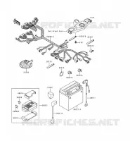 CHASSIS EQUIPMENT ELECTRIQUE pour Kawasaki ZZR600 1996