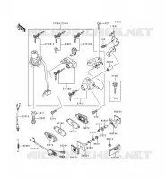 CONTACTEUR SERRURE/R&Eacute;FLECTEUR pour Kawasaki ZZR600 1996