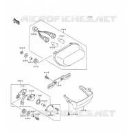 FEUX ARRI&Egrave;RE(S) pour Kawasaki ZZR600 1996