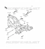 PIECE DE CADRE (COUVERTURE) pour Kawasaki ZZR600 1996
