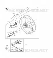 ROUE AVANT pour Kawasaki ZZR600 1996