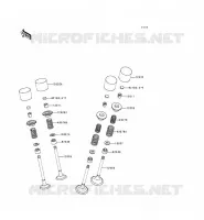 SOUPAPE pour Kawasaki ZZR600 1996