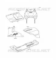 STICKER(GREEN) pour Kawasaki ZZR600 1996