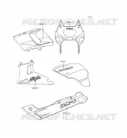 STICKER(RED) pour Kawasaki ZZR600 1996