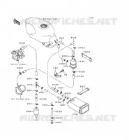 SYSTEME D'EVAPORATION CARBURANT pour Kawasaki ZZR600 1996