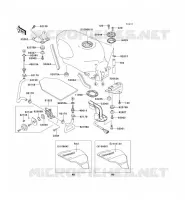 RESERVOIR CARBURANT pour Kawasaki ZZR600 1996