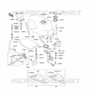 RESERVOIR CARBURANT pour Kawasaki ZZR600 1996