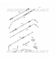 CABLES pour Kawasaki ZZR600 1997