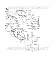 CARENAGE INFERIEUR pour Kawasaki ZZR600 1997
