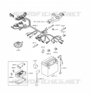 CHASSIS EQUIPMENT ELECTRIQUE pour Kawasaki ZZR600 1997