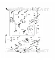 CONTACTEUR SERRURE/R&Eacute;FLECTEUR pour Kawasaki ZZR600 1997