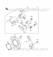 FREIN ARRIERE pour Kawasaki ZZR600 1997