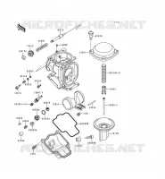 PI&Egrave;CES DE CARBURATEUR pour Kawasaki ZZR600 1997