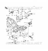 SUPPORT BATTERIE pour Kawasaki ZZR600 1997