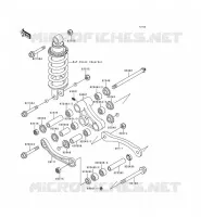 SUSPENSION ARRI&Egrave;RE pour Kawasaki ZZR600 1997
