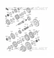 TRANSMISSION pour Kawasaki ZZR600 1997